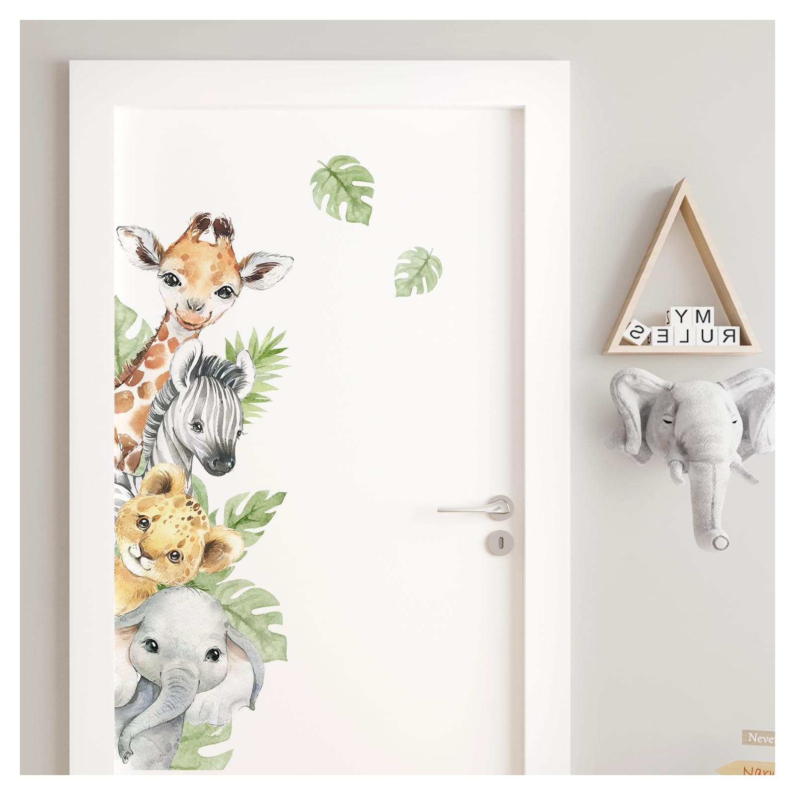 Sticker mural jungle Little Deco DL877-2 pour créer un coin éveil bébé