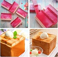 Vista 3 de BAKER DEPOT Molde de silicona de 16.9 fl oz para molde de jabón hecho a mano, molde para tostadas, molde para pan, juego de 2