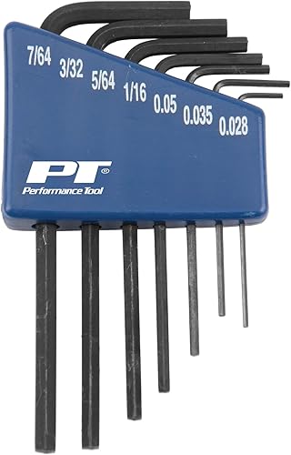 Vista 3 de Performance Tool W1393 - Juego de llaves hexagonales largas SAE, color negro, llaves Allen de grado profesional con alcance adicional para trabajos