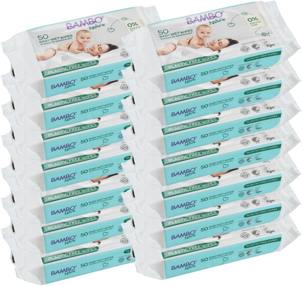 Bambo Nature Bio Baby Wipes: 100% Biodegradable, 700 Count