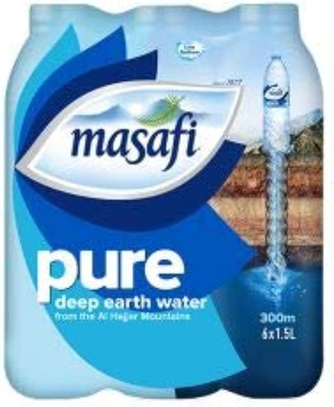 Masafi Water Pure 1.5 (Pack of 6 Bottles)