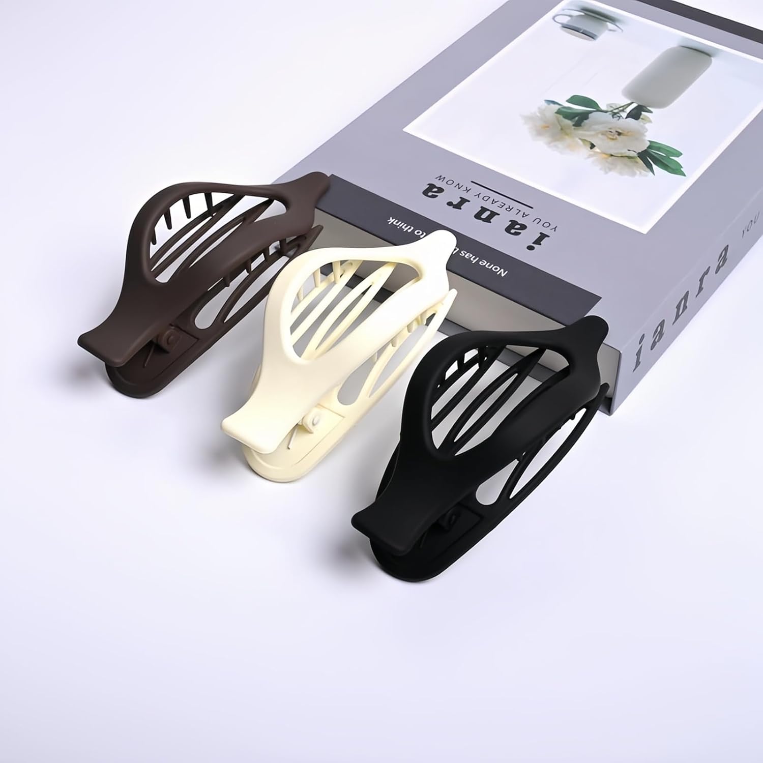 8PCS French Flat Hair Claw Clips for Women Matte Duckbill Hair Clips for Thick& Thin Hair Fashion Colorful Hair Claw 2 Styles - Image 6