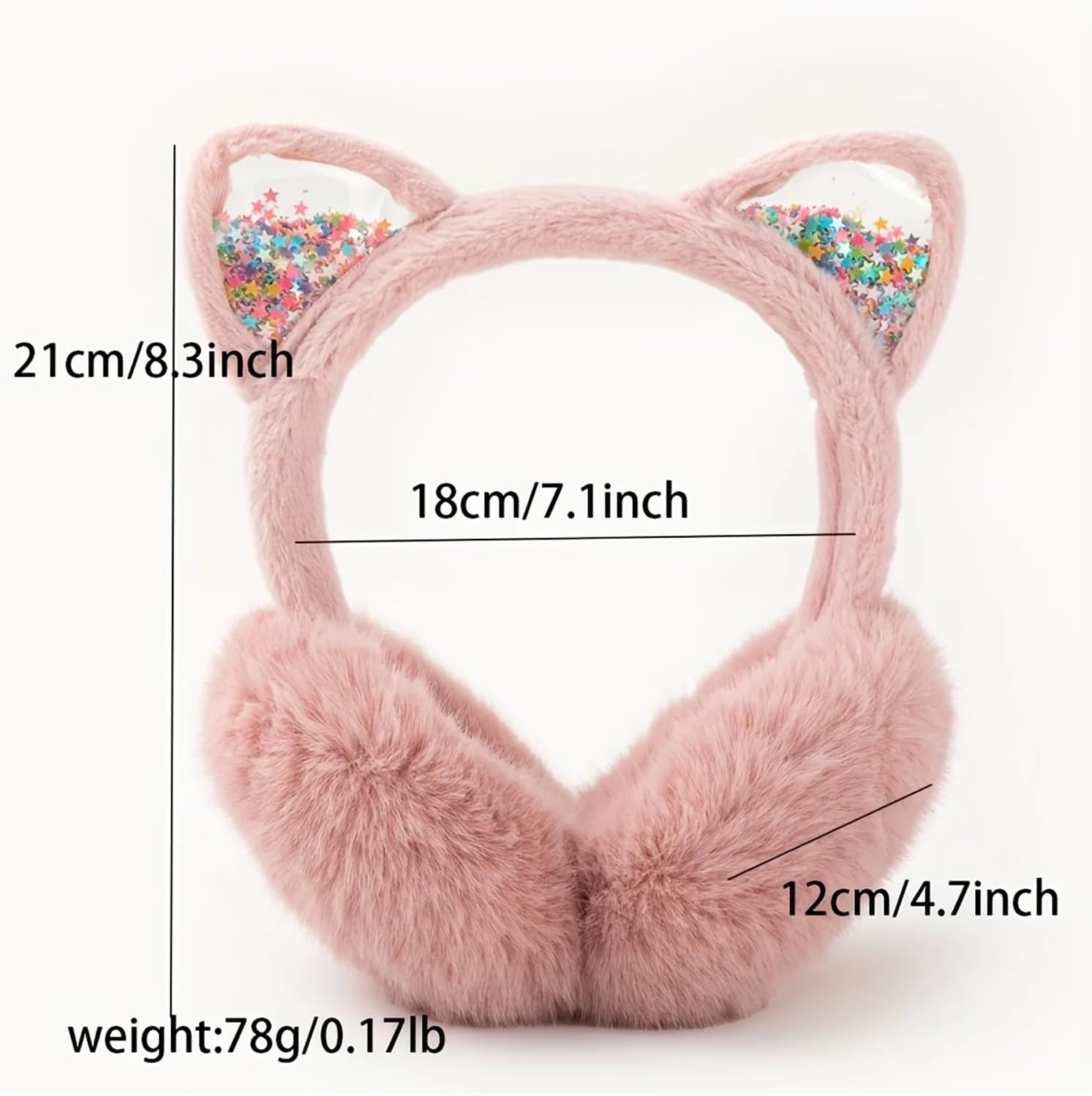 Ear Earmuffs For - Foldable Winter Warmers, Solid Color