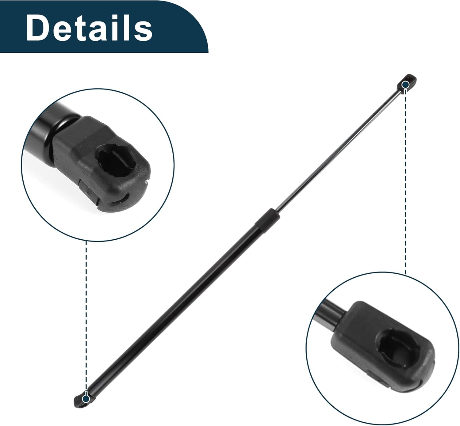 Front Hood Lift Supports Struts for Buick Enclave 2008-2017 Sport Utility No.25796763 Gas Spring Black 1 Pcs