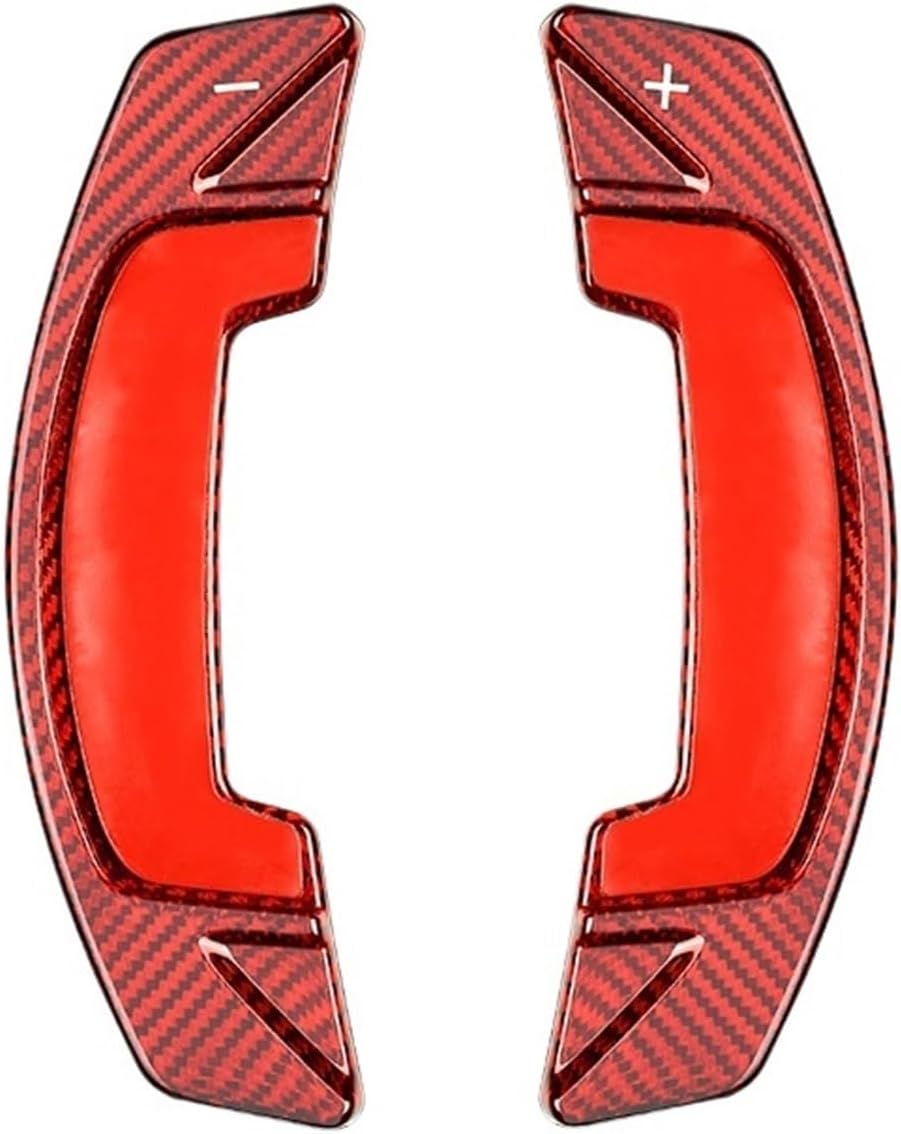Steering wheel shift paddles Steering Wheel Carbon Fiber Pattern Paddle Shift Compatible Fit For Rover Fit For Discovery Fit For Jaguar Fit For XJ XF Steering wheel accessories ( Color : Carbon fiber