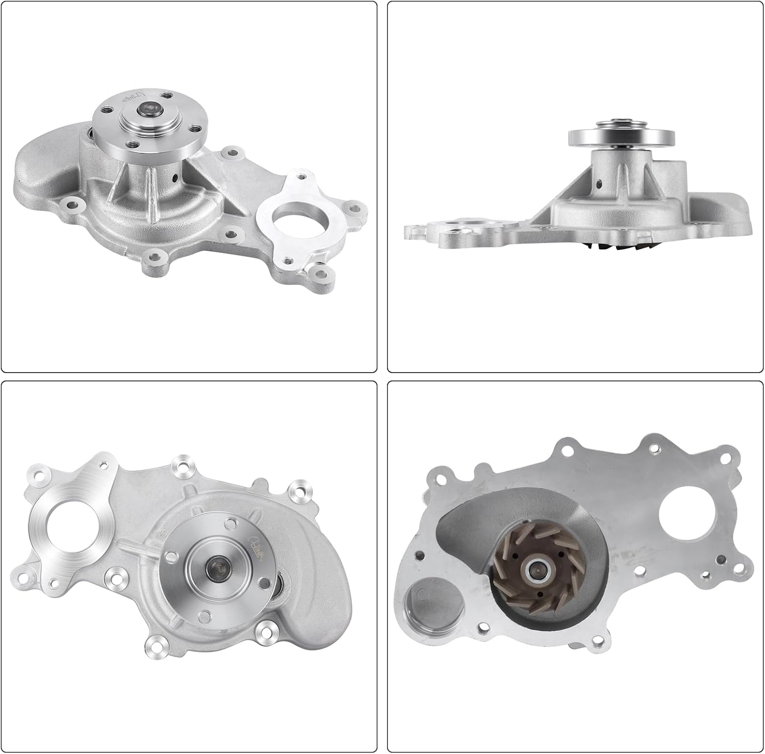 AULINK AW6654 Water Pump 3.5L 3.7L V6 For Ford F150 2015-2017, F150 2011-2014,Mustang 2011-2017,Transit-150 Transit-250 Transit-350 2015-2019 1253280 125-3280
