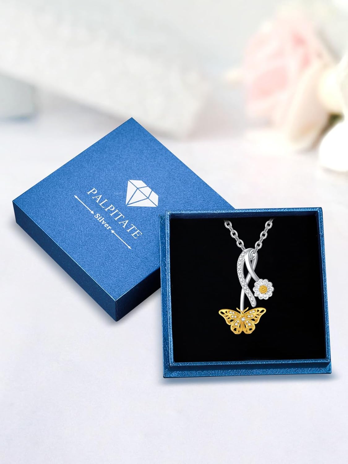 Palpitate Bee/Butterfly Necklace for Women 925 Sterling Silver Insect Jewelry Christmas Gifts for Daughter Grandma Mom - Image 7