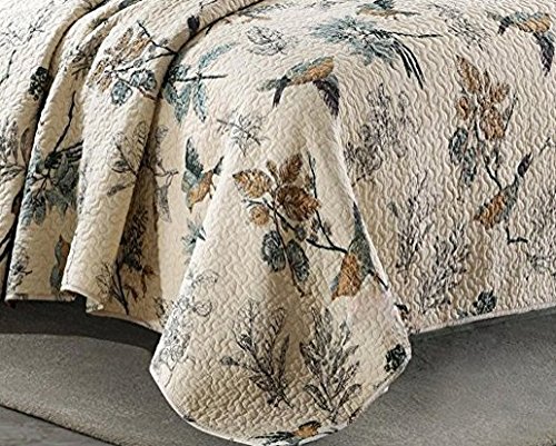 Hnnsi Flying Birds Printing Queen Comforter Coverlet Sets 3 Piece, Comfy Cotton Home Collections Bedspread Quilt Bedding Sets #TOP3