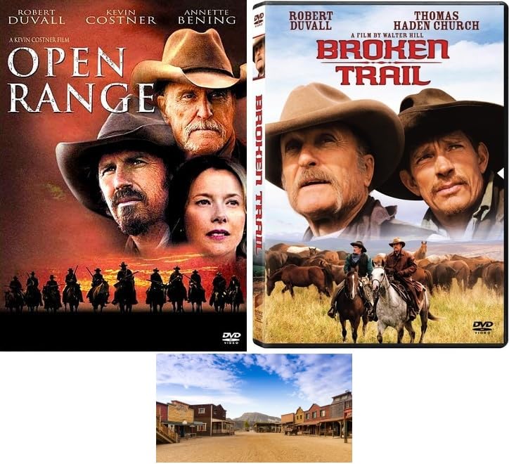 Robert Duvall Western Double Feature Broken Trail & Open Range 2 DVD Set New