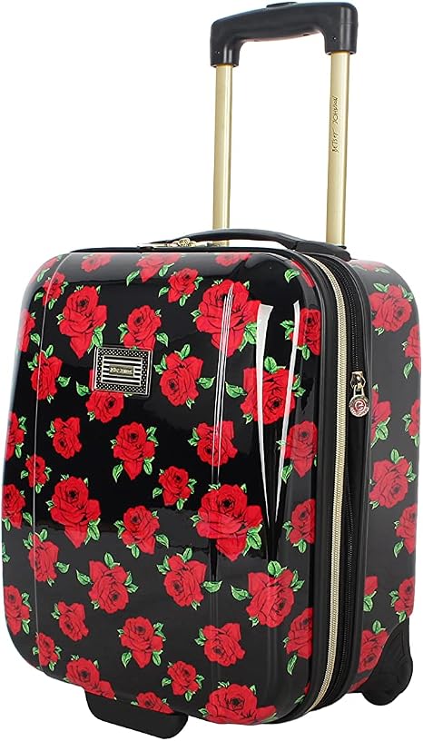 betsey johnson pink luggage
