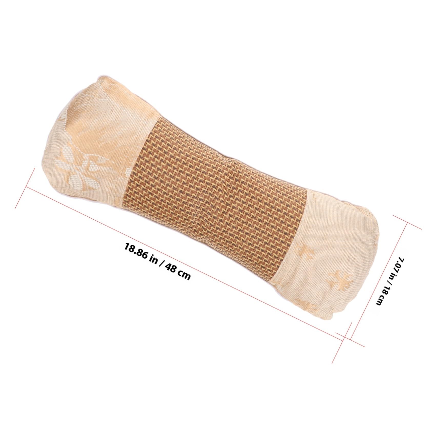 ERINGOGO Wurmholz Nackenrolle Kissen EIS Seide Kühlkissen Ergonomisches Nackenstützkissen für Sommer Schlaf Unterstützung gegen Nackenschmerzen mit Elegantem Farbdesign