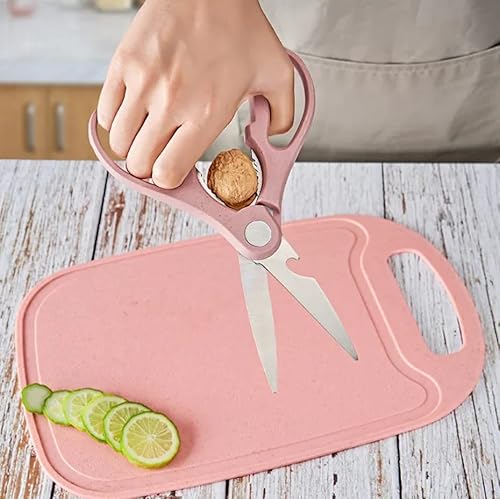 Colorful Knife Set Wheat Straw Pastel Color Kitchen Knives Professional Kitchen Knife Set 6 Pieces Stainless Steel Ceramic Kitchen Knife Set Shears Fruit Carving Knife Set Gift Box Set #TOP7