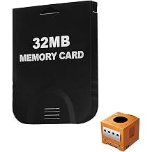 32MB507 Blocks Gamecube Memory Card, High Speed Game Memory Card Compatible for Nintendo Gamecube and Wii Console Accessory Kits - Black