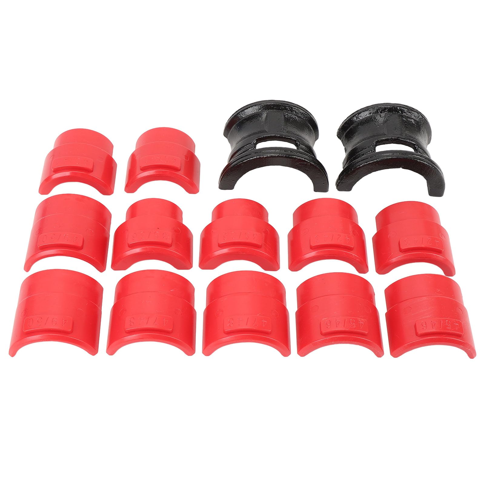 Uniwersalny Zestaw Sterowników Uszczelek Widelca Wzmocniony Nylon i Stal Zestaw Narzędzi do Uszczelek Widelca Motocykla 35–50 Mm 6 Rozmiarów Adapterów do Montażu i Naprawy Uszczelki Roweru