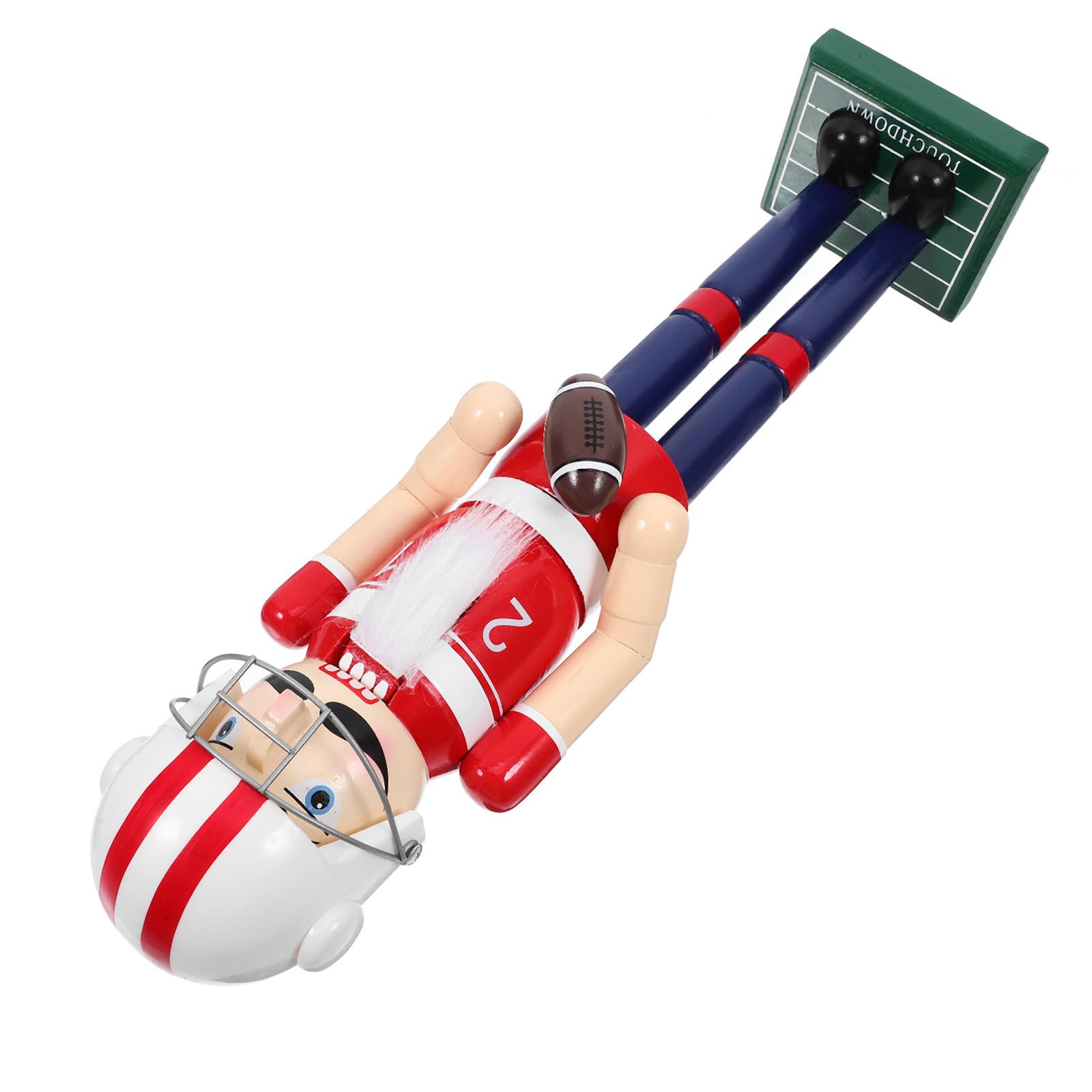 Toyvian 3 Piezas Figura de Cascanueces de Madera Estilo Deportivo para 38