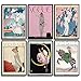 Produktbild MONOKO® Wohnzimmer Poster Set - Premium Bilder Set für Schlafzimmer - Stilvolle Wandbilder - 6er Set ohne Rahmen (Set Art Deco, Vogue, Magazin, 6x A4 (21 x 29,7cm))