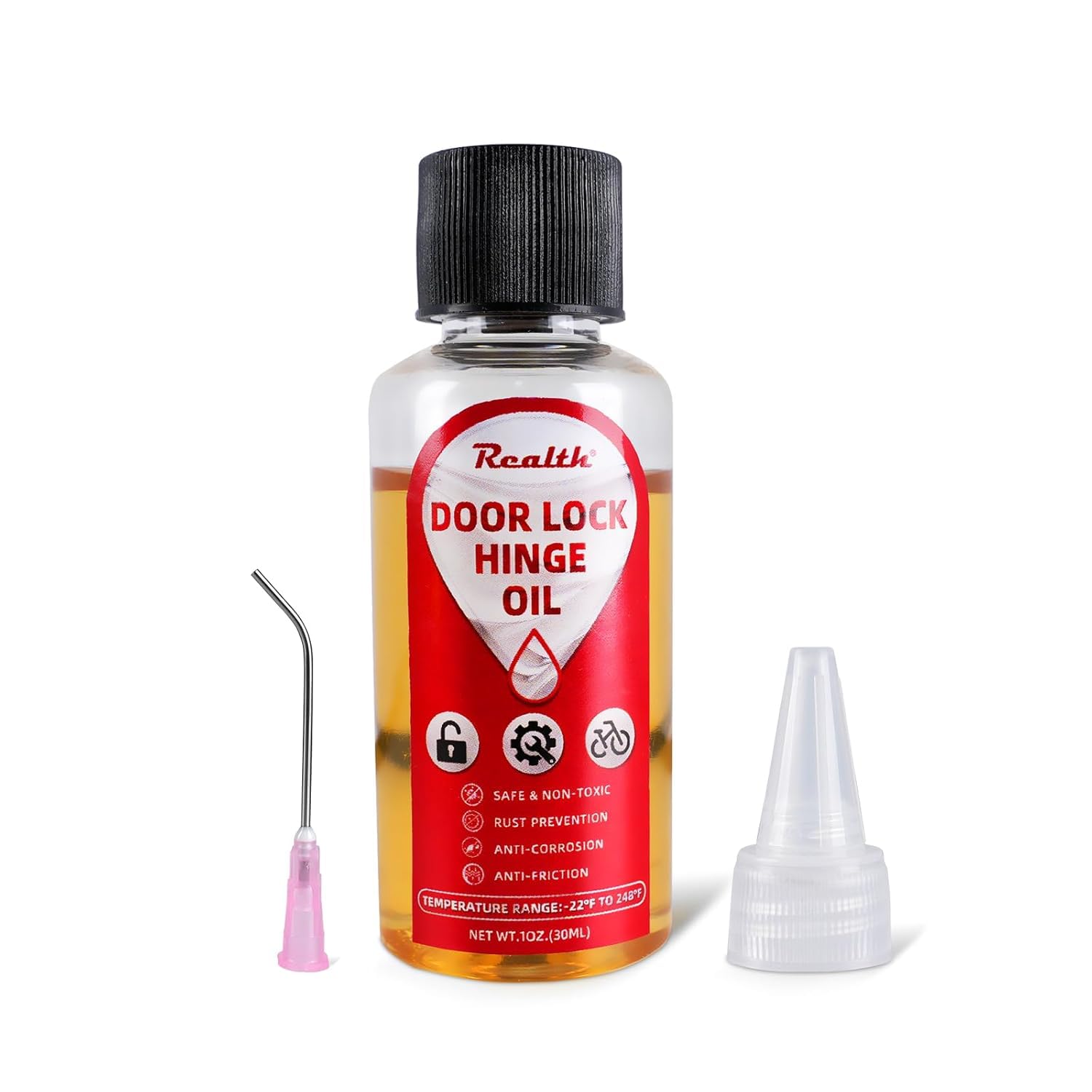 Realth Lock Lubricant/Door Lubricant Oil 30ml with Precision Nozzle