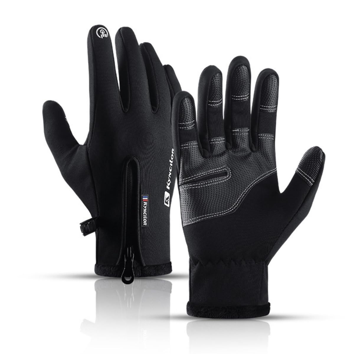 GUSTAVE® Winter Gloves For Men,Riding Gloves Finger Gloves,Gloves for Men Winter Warm Touchscreen Thermal Fleece Lined-image-0