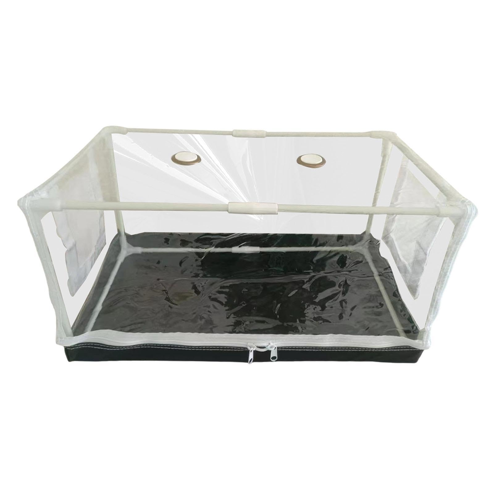 TWISAXC Mushroom Fruiting Chamber Portable Sturdy Frame Various Indoor Plants Ensures Healthy Growth And Easy Maintenance Mushroom Growing Tent Planting BagTent, Transparent, 80x50x50cm