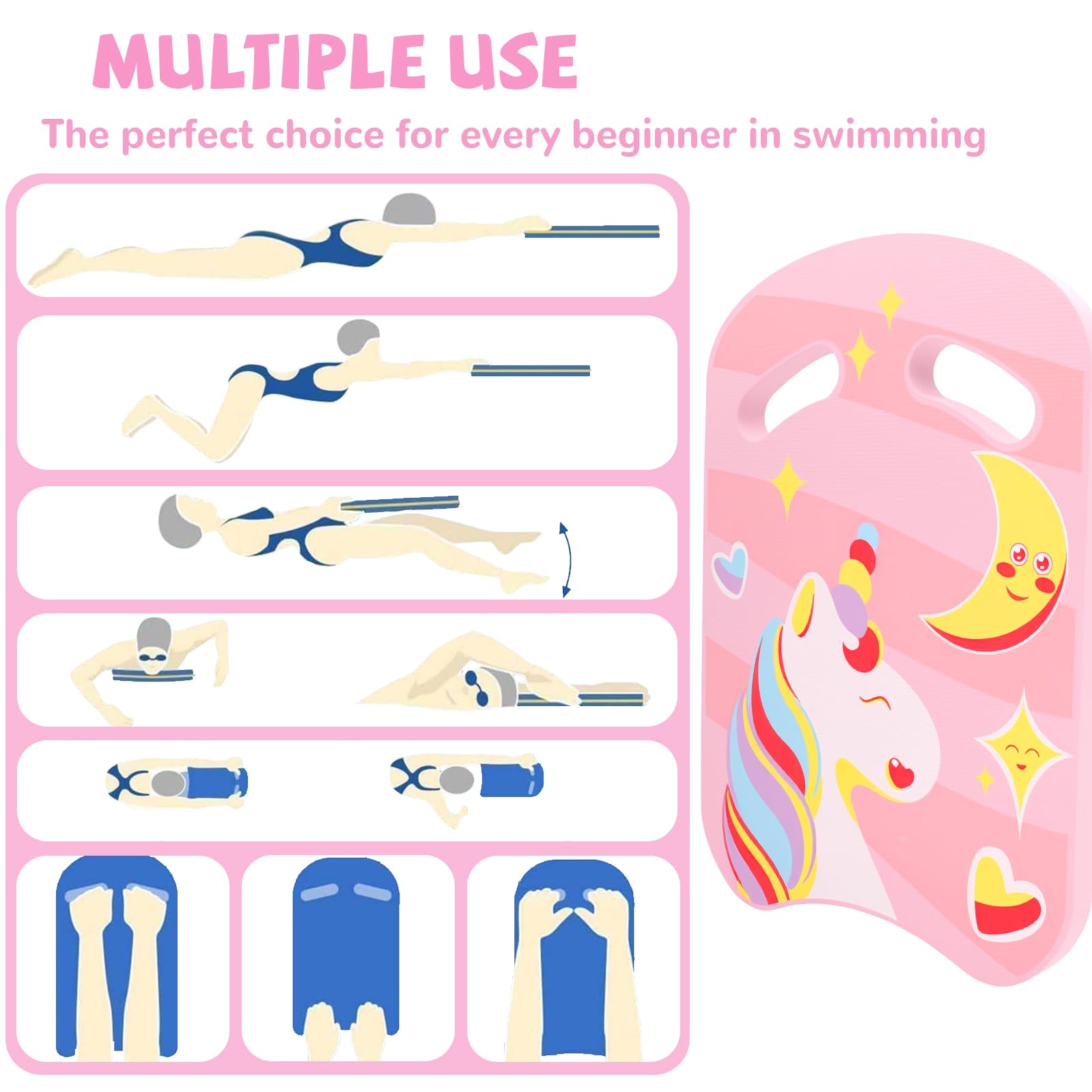 Tabla Natacion Niños, Tabla de Natación, Ayuda para Natación Infantil, Tabla Natación Principiantes, para el Entrenamiento y Aprendizaje de la Natación