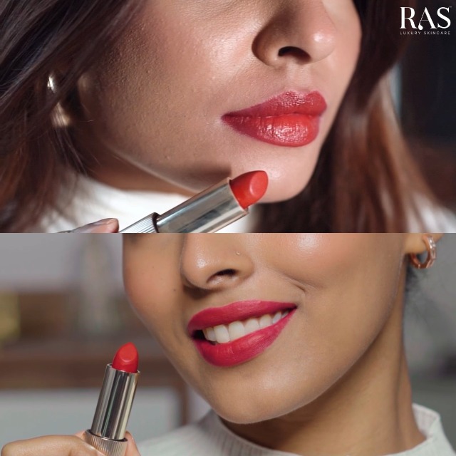 Image of RAS Luxury Oils Lumiere Satin Matte Lipstick | 8-Hr long stay Creamy Matte, Non-Drying, Lightweight & Pigmented | Natural infusion of Argan & Avocado | Vegan, Cruelty-Free