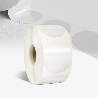 colortouch Clear Round Sticker - 1000 Pieces Self Adhesive Transparent Seal Labels - 30mm Diameter Circle Closure Stickers for Packaging, Gift, Present, Envelopes, Package and Box