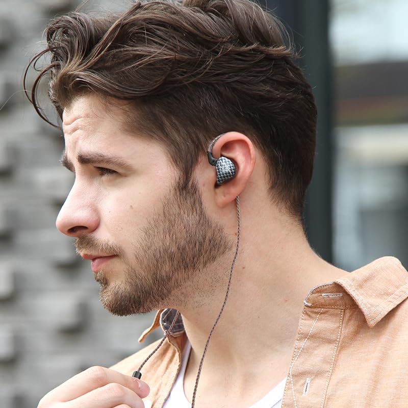 Auriculares in-ear FEDAI KZ ZST negros con cable desmontable miniatura 4