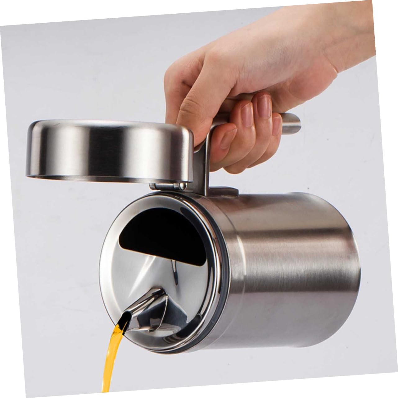Dispenser Antigoccia in per Acciaio Cucina Olio da Inossidabile e 550ml Design Pratico Salsa e Aceto per Uso Domestico