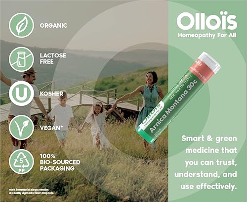 Miniatura 5 de OLLOIS Arnica Montana 30C Medicina homeopática orgánica, sin lactosa, kosher, 80 pellets (paquete de 3)