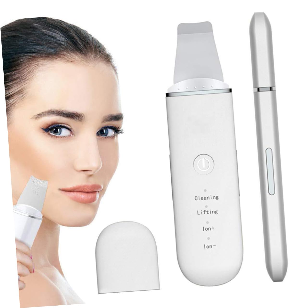 ABS Limpiador Facial Ultrasónico Blanco 500mah, para Mujeres