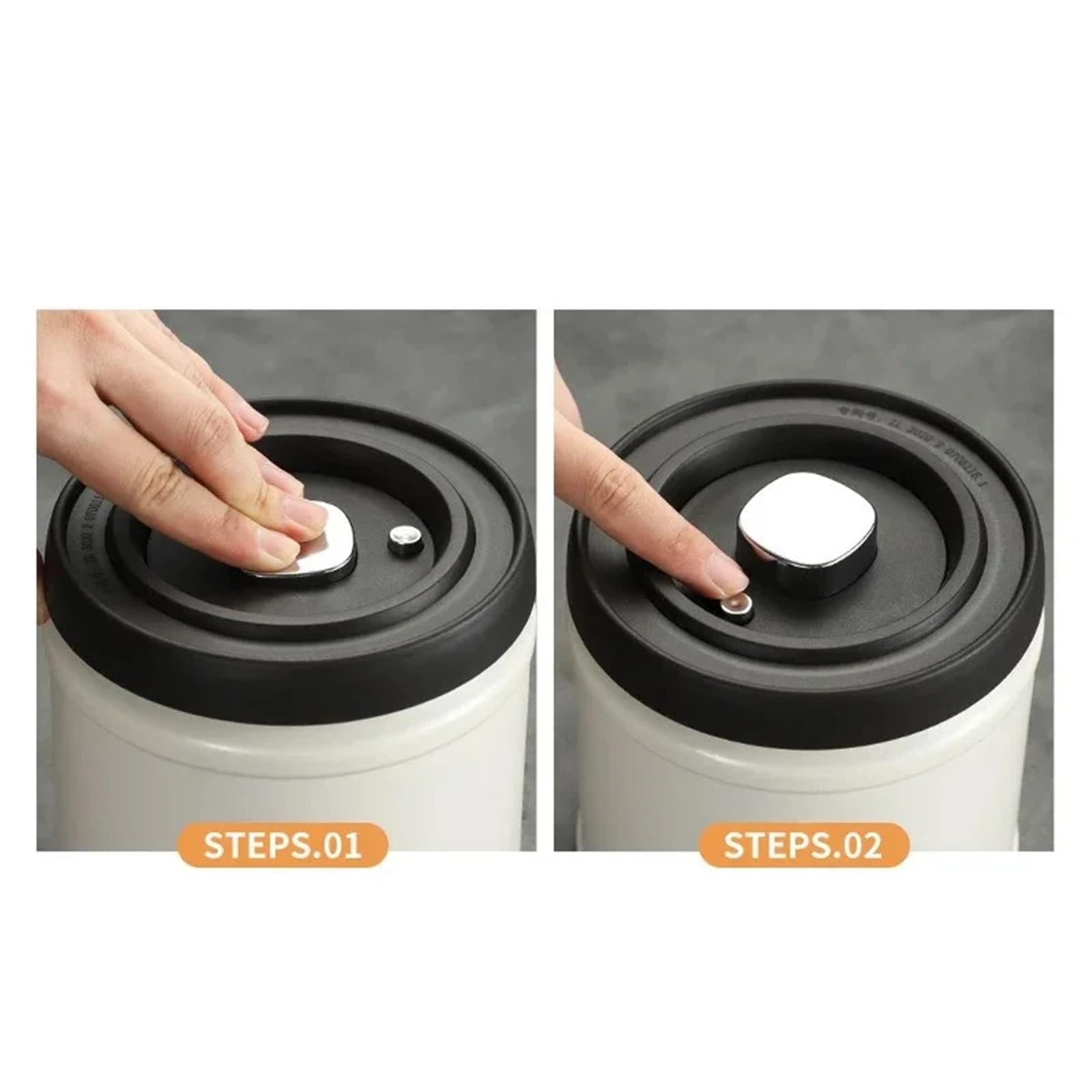 Contenitore sottovuoto for chicchi di caffè, contenitore in acciaio inossidabile for cereali, tè e noci Per Lo Stoccaggio Domestico
