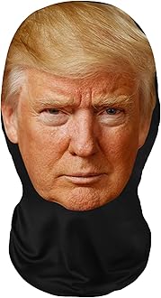 GenericRealistic Celebrity Face Masks - Mesh Print Novelty Balaclava Hat for Cosplay, Props & Costumes