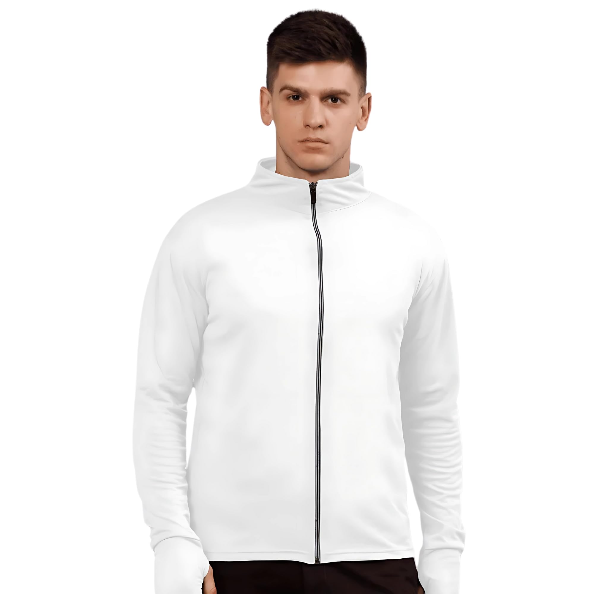 Sunscreen Jacket for Men & Boys | Full Sleeves Polyester Jackets for Sports Summer Gym Workout Running Travel & Trekking Jacket Regular Fit Casual Wear-image-22