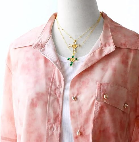 Miniatura 3 de Collar con colgante de corazón de cristal de San Judas de oro amarillo de 14 quilates, colgante de Tadeo Saint Judas, cadena de san judas tadeo para