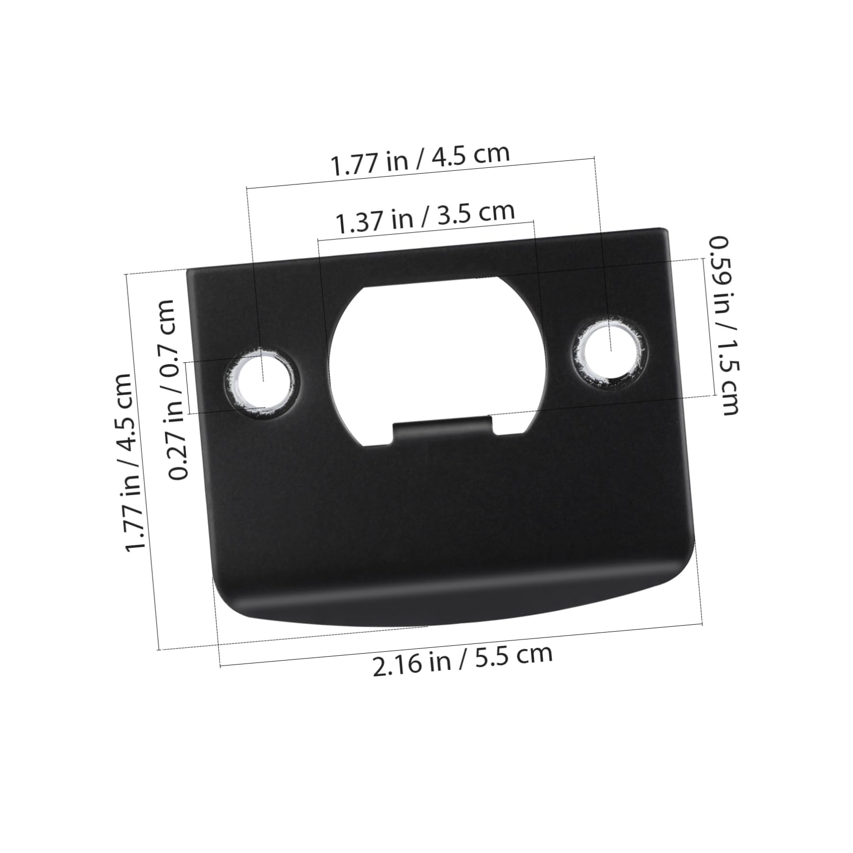 Lurrose 5 Ensembles Plaques De Serrure Acier Inoxydable Résistantes Et Durables Kit Pour Renfort De Porte D Entrée Installation Facile Pour Pêne Dormant Protection Pour Maison 4 Pièces * 5