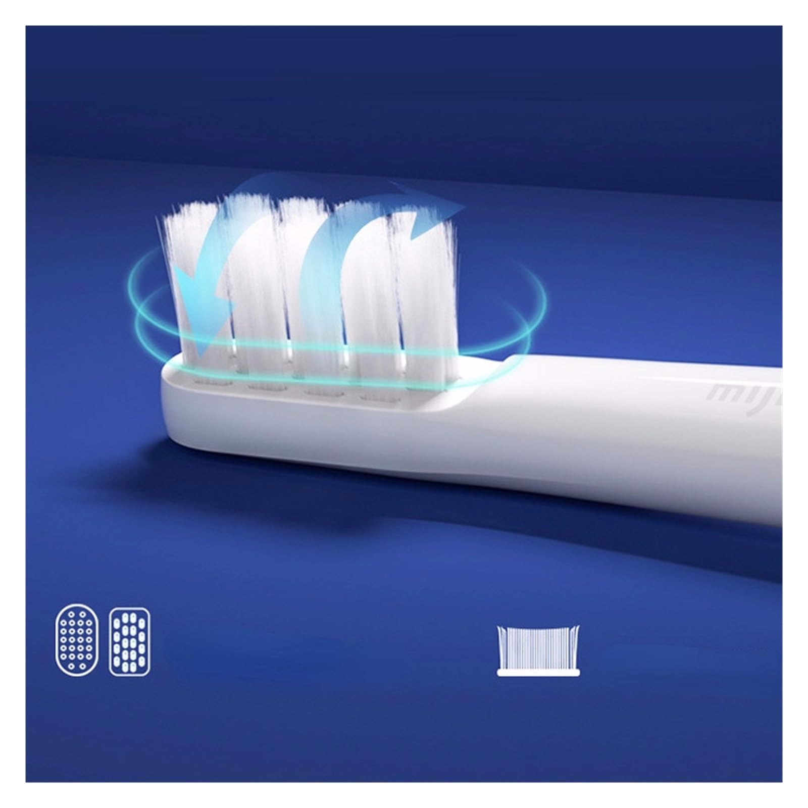 Cabezales de repuesto, compatible con Xiaomi, Mijia T100 | Cabezales para cepillo dental eléctrico para adultos, plástico, 3/6/12 piezas(12PCS)