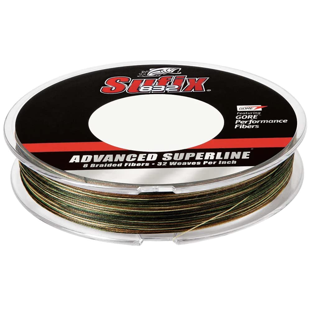 Sufix 832 Braid 8 lb Camo - 300 Yds