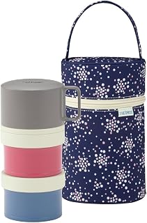 膳魔师 THERMOS 新鲜午餐保温盒 3层式 580ml 藏青色 DJL-580 NVY