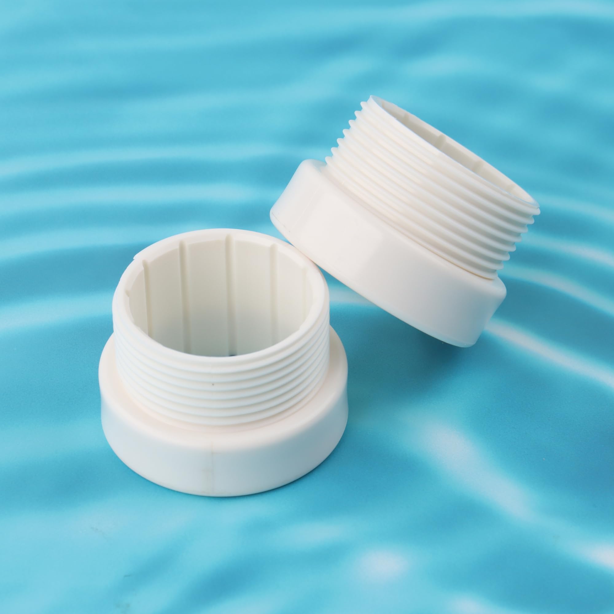 Pack of 6 White Pool Umbrella Stabilizer Adapter Sleeves, Fits 1 3/4 Inch Umbrellas, UV and Corrosion Resistant 4