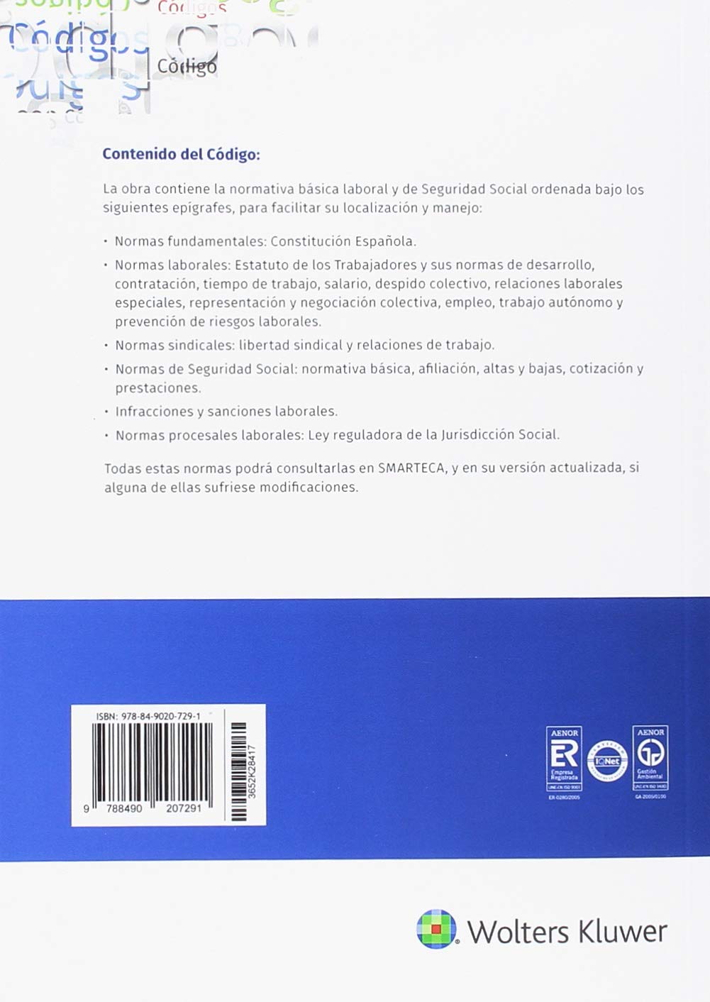 Código Laboral y de Seguridad Social - (edición 2018) (Códigos LA LEY)