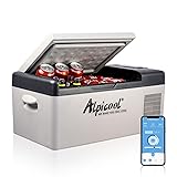 Alpicool C15 15L Kompressor Kühlbox 12v Mini Kühlschrank Elektrische Camping-Gefrierbox Klein Tragbare für Auto, Lkw, Boot, RV mit USB Anschluss,-20℃-20℃ 15L C15