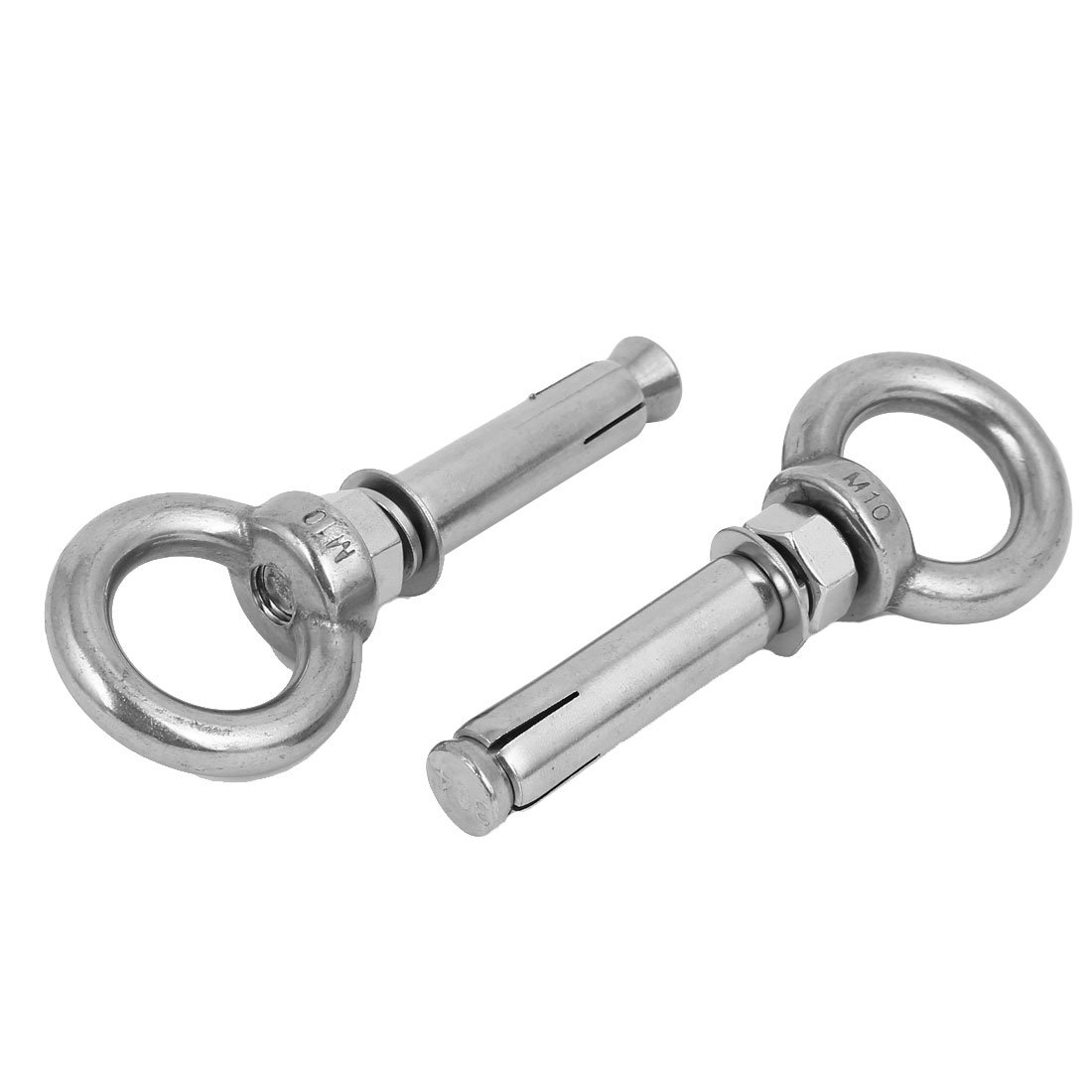 Aexit M10x80mm Wall 304 Stainless Steel Expansion Screws Closed Hook Anchor Bolts 8pcs (469318dd4e1b0e4c2d1ccaa57a6b7599)