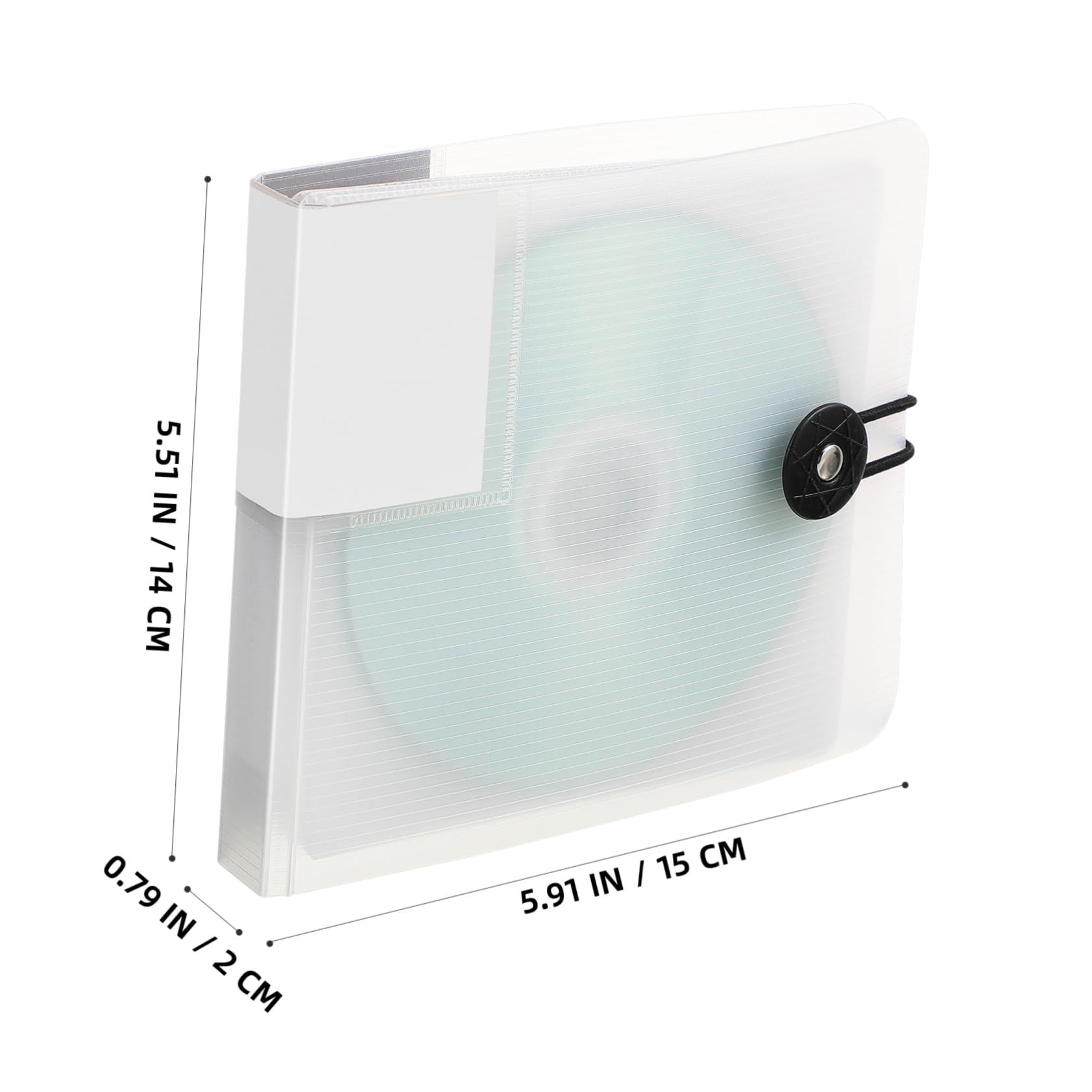 Cabilock 12 Capacity CD Dvd Storage Case Portable Disc Holder for Organized Storage Protection for Travel Home CD Dvd Organization