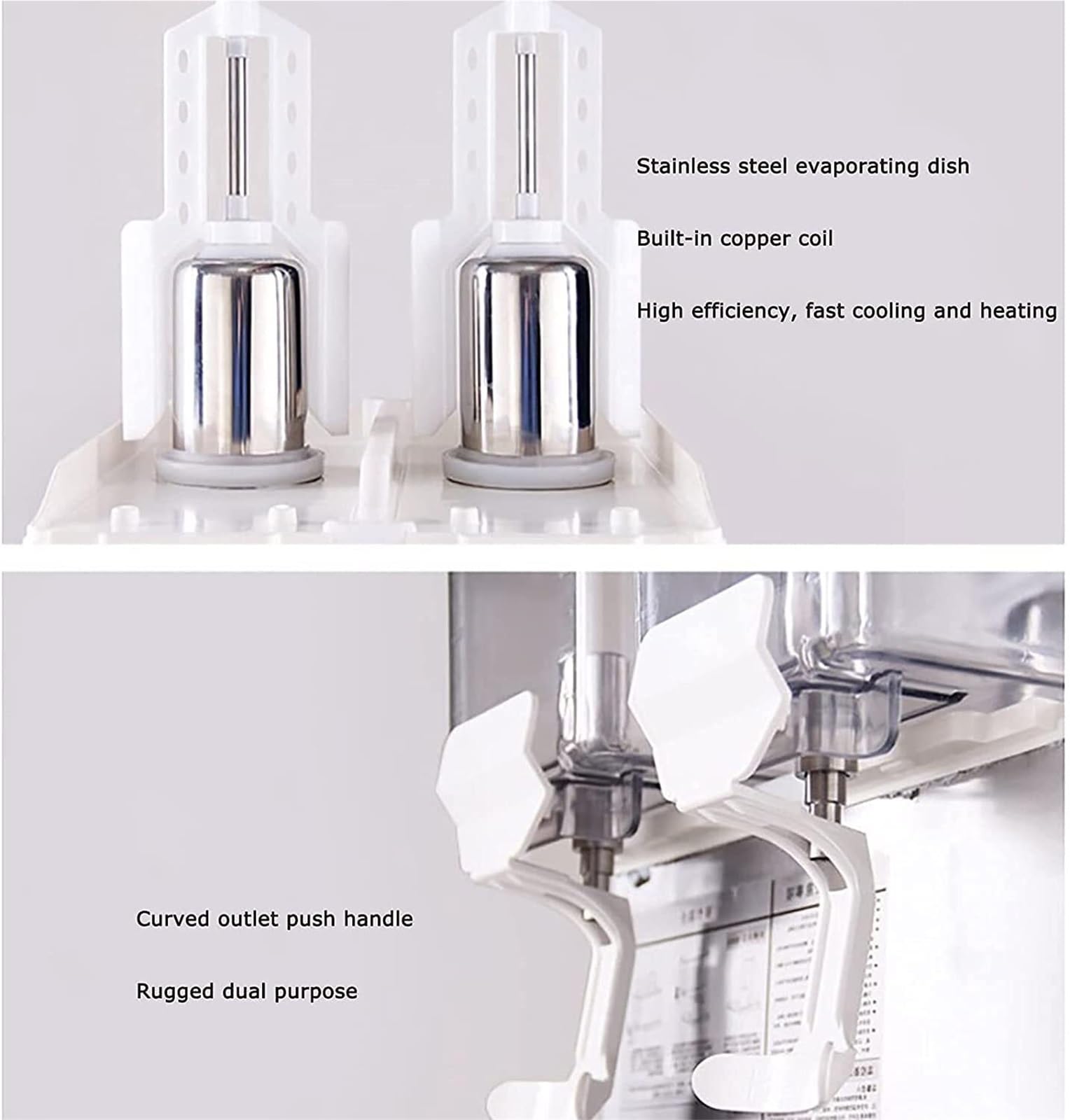 Distributeur de boissons commercial 2 * 18L avec refroidissement, distributeur de jus, Machine à boissons au thé glacé de qualité en acier inoxydable