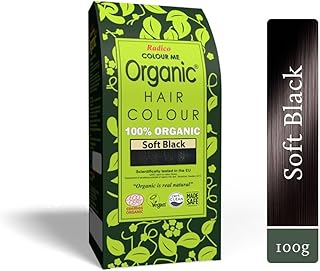 Organic hair colour, chemical free, 100g Soft Black