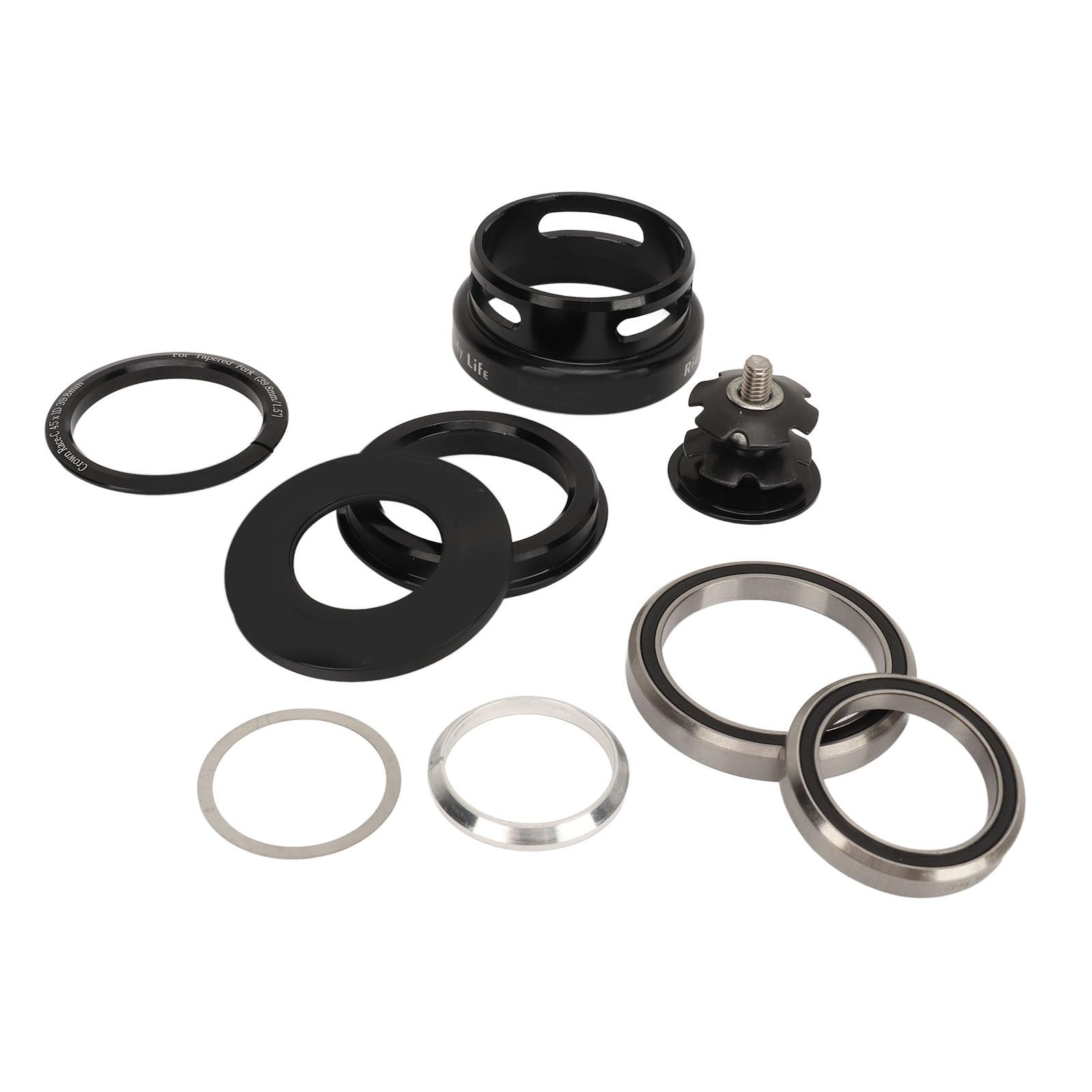 Amazon | 合金バイクフロントフォークステムヘッドセット、CNC細工