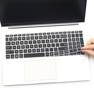 RAYA Silicone Keyboard Cover for HP ZBook 8 G1i / HP ZBook X G1i 16inch Laptops (Black)