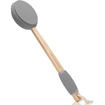 Slick- Lotion Applicator, 17 Inch, Gray, Back Applicator Lotion, Certified Organic, Easy Reach Washable, Self Tanner for All Skin Tone