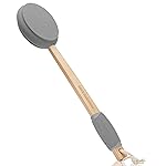 Slick- Lotion Applicator, 17 Inch, Gray, Back Applicator Lotion, Certified Organic, Easy Reach Washable, Self Tanner for All Skin Tone