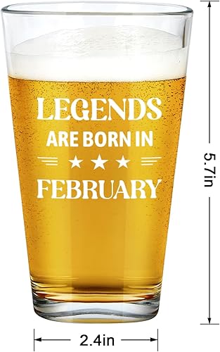 Miniatura 6 de Futtumy Regalos de cumpleaños para hombres, vaso de cerveza con leyendas nacen en abril, divertido regalo de cumpleaños de abril para hombres,
